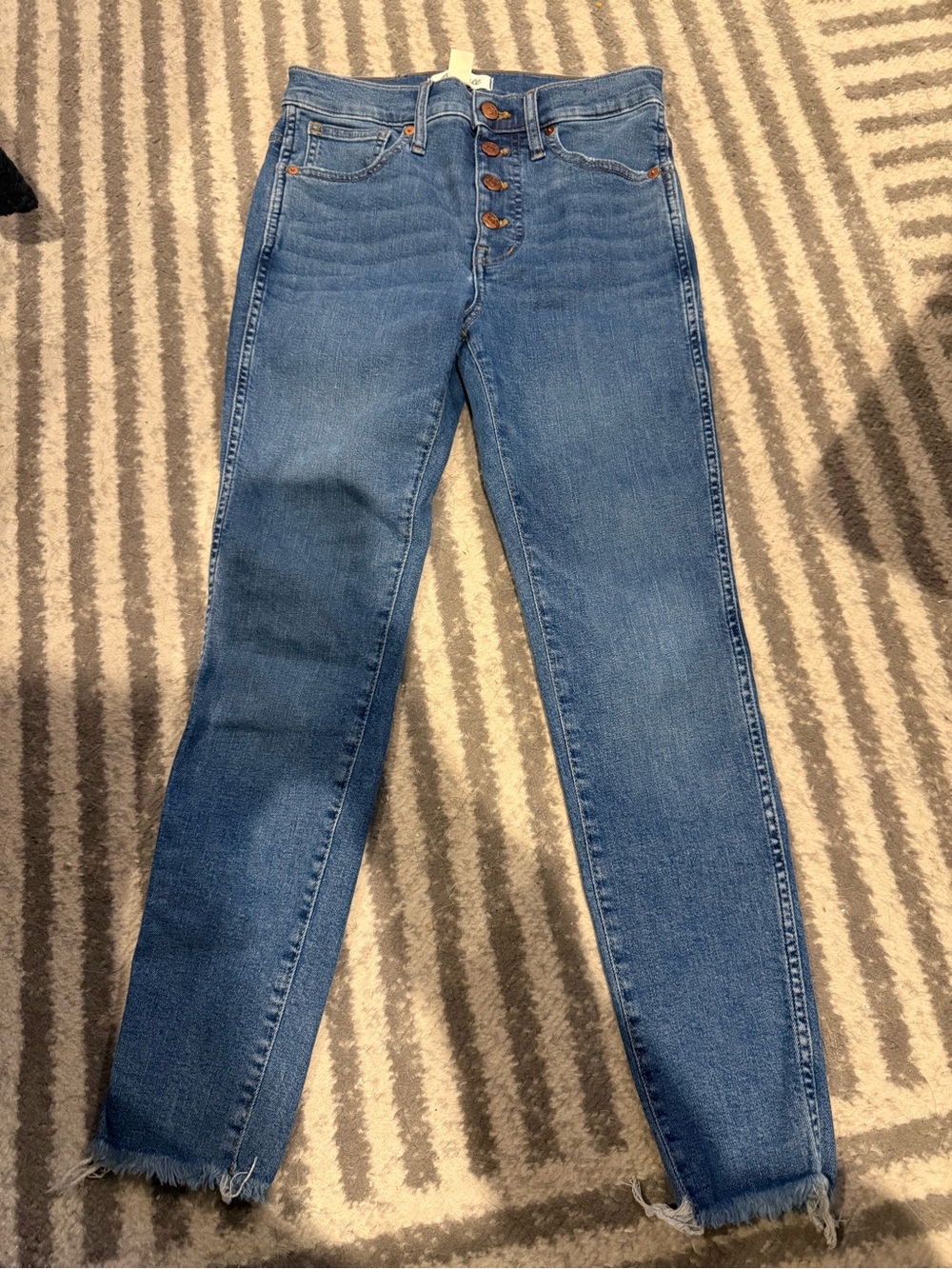 Madewell Skinny High-Rise Jeans in Medium Blue Wash